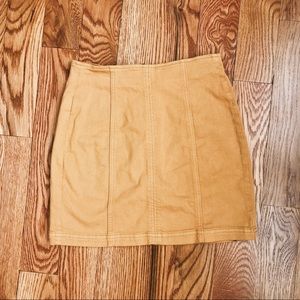 Pacsun Yellow Mini Denim Skirt, Never worn before
